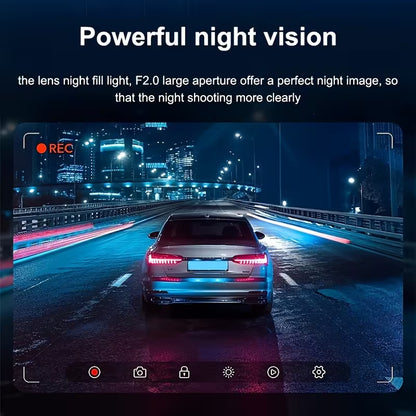 1080P Full HD Dash Cam – Front & Rear Car Camera with Night Vision